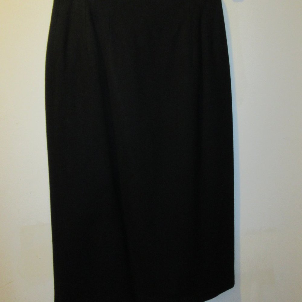 skirt, straight, wool, nylon, polyester,  8 petite
